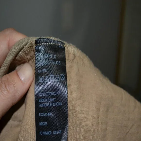 Mens All Saints Edge Chino premium skinny slim chino pants 32 tan/brown - Picture 10 of 10